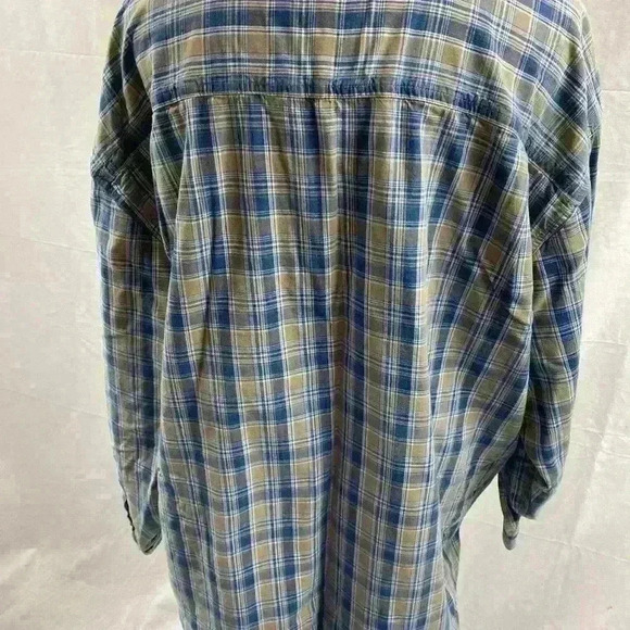 Wolverine Boots And Gear Flannel Long Sleeve Linned Shirt XL Grey & Blue - Picture 3 of 6